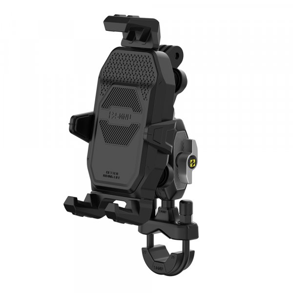 Motorrad Handyhalterung mit Vibrationsdämpfer Lenkerbefestigung (22-28mm)