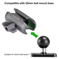 25mm Kugel auf Halteplatte (AMPS)