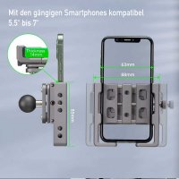25mm Kugel, Smartphone Halterung, Vibrationsschutz