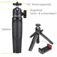 Mini Tischsstativ MT30 für Smartphone und Kamera