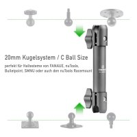 20mm Kugel, Haltearm 150mm PRO