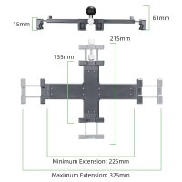 25mm Kugel, Tablet-Halterung XL