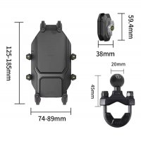 Motorrad Handyhalterung XL mit Vibrationsdämpfer