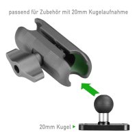 20mm Kugel auf Halteplatte (AMPS)