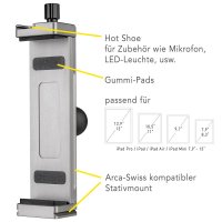 25mm Kugel, Tablet-Halterung