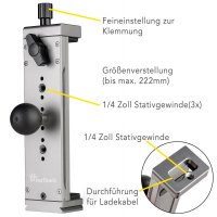 25mm Kugel, Tablet-Halterung