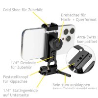 Smartphone Stativhalterung 360