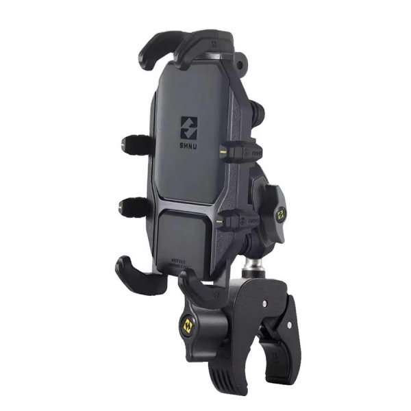 Motorrad Handyhalterung XL, Universal-Klemme 13-35mm, Vibrationsdämpfer
