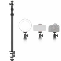 Schreibtischhalterung für Leuchten, Kameras und Smartphones